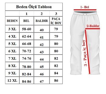 Büyük Beden Penye Alt Eşofman 20028 Siyah